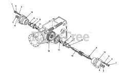 BCS America 710 - BCS America Two-Wheeled Tractor Wheel Axle (SN: 100000 &amp; Above)