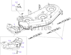 Cub Cadet 19A30039 (19A30039100) - Cub Cadet 50" Fast Attach Mulch Kit (2018) Replacement Parts