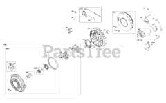 Briggs & Stratton 356447-0606-B5 - Briggs & Stratton Horizontal Engine Flywheel, Ignition, and Starter Group