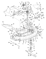 Ariens 927065 (1440 RER) - Ariens 40" Rear-Engine Rider, 14hp Briggs & Stratton, Hydro (SN: 000101 - 000399)