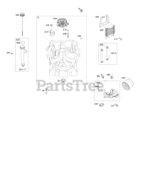 Briggs & Stratton 389575-0002-E1 - Briggs & Stratton Vertical Engine Sump. Oil Fill, Lubrication