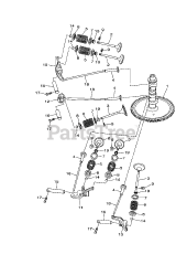 Gravely 08201220 - Gravely MX825v EFI Engine Camshaft &amp; Valve
