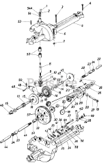 Wizard MTD 7116A68 - Wizard Lawn Tractor (1986) (Western Auto) Single Speed Transaxle Right Hand