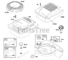 Briggs & Stratton 126802-4402-01 - Briggs & Stratton Vertical Engine Fuel Tank Assy,Covers, Hoses
