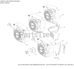 Kohler RH255-0001 - Kohler RH Series Engine, Basic Version, 5.5hp, 4.2kW 06 Blower Housing