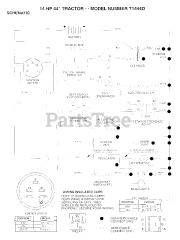 Electrolux/AYP T 1444 D - Electrolux/AYP Lawn Tractor (1993) SCHEMATIC