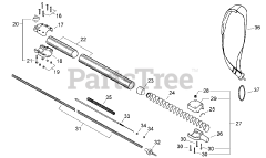 Echo PPT-2400 - Echo Pole Saw (Type 1E) (SN: E14536001001 - E14536999999)