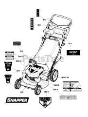 Snapper 2185020 (7800979-00) - Snapper 21" Walk-Behind Mower, 8.75hp