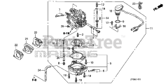 Honda BF15 DK0 SHSA (BALJ) - Honda Outboard Engine, Made in Japan (SN: BALJ-1400001 - BALJ-9999999) CARBURETOR (AUTO)