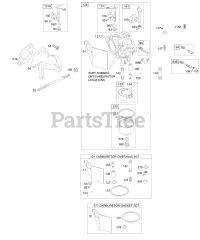 Briggs & Stratton 19F432-1101-E1 - Briggs & Stratton Horizontal Engine CARBURETOR