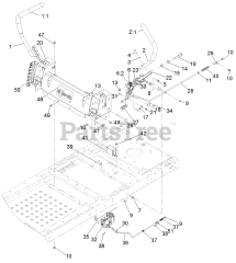 Exmark QTS691KA502 - Exmark 50" Quest S-Series Zero-Turn Mower, Kawasaki FR691V (SN: 314000000 - 314999999) (2014)