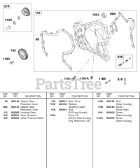 Briggs & Stratton 581447-0375-E2 - Briggs & Stratton Horizontal Engine Gear Housing, Governor Gear