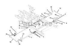 Ariens 992312 (PM 144 Z) - Ariens Pro-Master 44" Zero-Turn Mower, 21hp Kawasaki (SN: 001000 & Above) Deck Lift