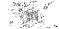 Honda GX200 QXB2/A (GCAE) - Honda Engine, Made in Japan (SN: GCAE-1900001 - GCAE-8999999) CYLINDER BARREL