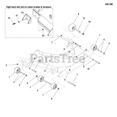 Snapper Pro S 800X (5900656) - Snapper Pro 61" Mower Deck 61" Mower Deck - Rollers &amp; Casters