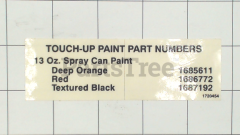 Simplicity 1717431 Touch Up Paint Decal - image 1