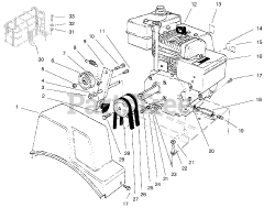 Lawn-Boy 28230 (522 R) - Lawn-Boy 22" Snow Thrower (SN: 007900001 - 007999999) (1997) ENGINE ASSEMBLY