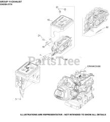 Kohler CH255-3174 - Kohler Command PRO Twin Engine, Basic Version, 5.5hp, 4kW 11 Exhaust