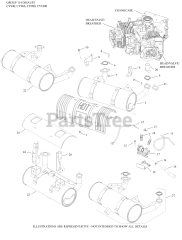 Kohler CV960-2002 - Kohler Command PRO Engine, Basic Version, 36hp, 26.9kW 11 Exhaust