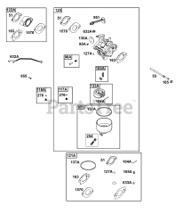 Briggs & Stratton 19L237-0427-G1 - Briggs & Stratton Horizontal Engine Carburetor Group
