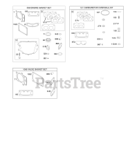 Briggs & Stratton 44R677-0033-B1 - Briggs & Stratton Vertical Engine Engine/Valve Gasket Set, Carburetor Overhaul Kit