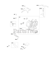 Briggs & Stratton 245437-0523-B1 - Briggs & Stratton Horizontal Engine Governor Lever, Shields, Carbon Canister