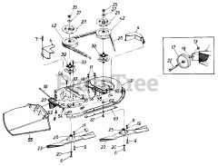 Premiere 135C450F321 - Premiere Lawn Tractor (1995) (Northstar Outdoor Eq) Deck Assembly