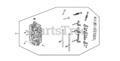 Honda BF30 AY LRSA (BAWS) - Honda Marine Engine, Made in Japan (SN: BAWS-3200001 - BAWS-9999999) CYLINDER HEAD ASSEMBLY