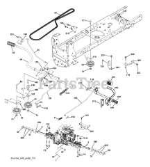 Husqvarna YTH 18542 (960430256-00) - Husqvarna 42" Yard Tractor (2017-09) DRIVE