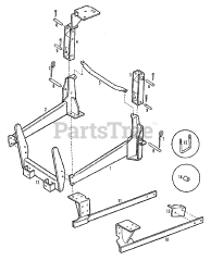 Simplicity 2096175 - Simplicity Model 415 Loader Frames - Side Frames &amp; Supports Group (3482I26)