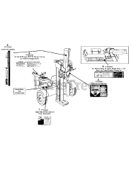 MTD 24BF510B004 - MTD Gold Log Splitter (2008) Label Map 21 Ton