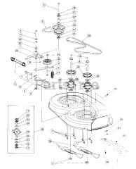 Cub Cadet 2135 (13A-214F100) - Cub Cadet Garden Tractor (SN: 326006 & Above) 38-inch Spindle Assembly Serial No. 359001 And Above
