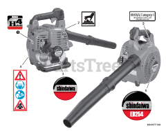 Shindaiwa EB 254 - Shindaiwa Handheld Blower (SN: T10812001001 - T10812999999)