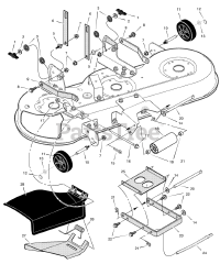 Murray 461007x92A - Murray 46" Garden Tractor (2001) Mower Housing Suspension
