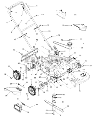 Wizard 12A-264A098 - Wizard Walk-Behind Mower (2000) (Western Auto) General Assembly