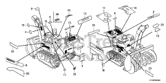 Honda HS1336 I A (SBAJ) - Honda 36" Snow Blower, Made in Japan (SN: SBAJ-5000001 - SBAJ-9999999) LABELS