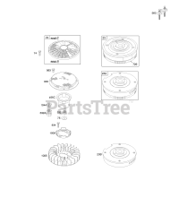 Briggs & Stratton 350777-1044-E2 - Briggs & Stratton Vertical Engine Flywheels, Fans, Rotating Screens