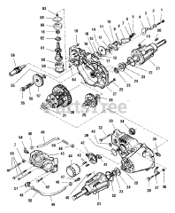 Simplicity 1692702 - Simplicity Landlord 50" Garden Tractor, 18hp Transmission SERVICE PARTS - Transaxle - Hydro Gear 216-3010L CT
