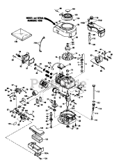 Toro 16775 - Toro Walk-Behind Mower (SN: 009000001 - 009999999) (1989) Engine Tecumseh Model No. Tvs100-44016b