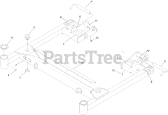 Toro 74312 (8000) - Toro 48" Z Master Zero-Turn Mower (SN: 400000000 - 402079999) Deck Support W/Decals Assembly No. 103-9480