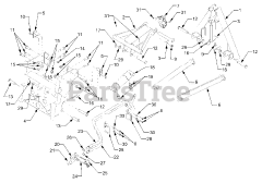 Cub Cadet 817 (590-817-100) - Cub Cadet Front Hitch Front Hitch Assembly