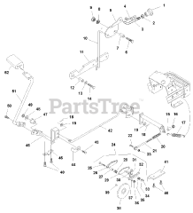 Simplicity 1692871 - Simplicity Legacy Garden Tractor, 20hp Brake Control &amp; Parking Brake Group