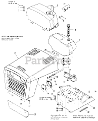 Simplicity 5216 H (1690855) - Simplicity 36" Lawn Tractor, 16hp