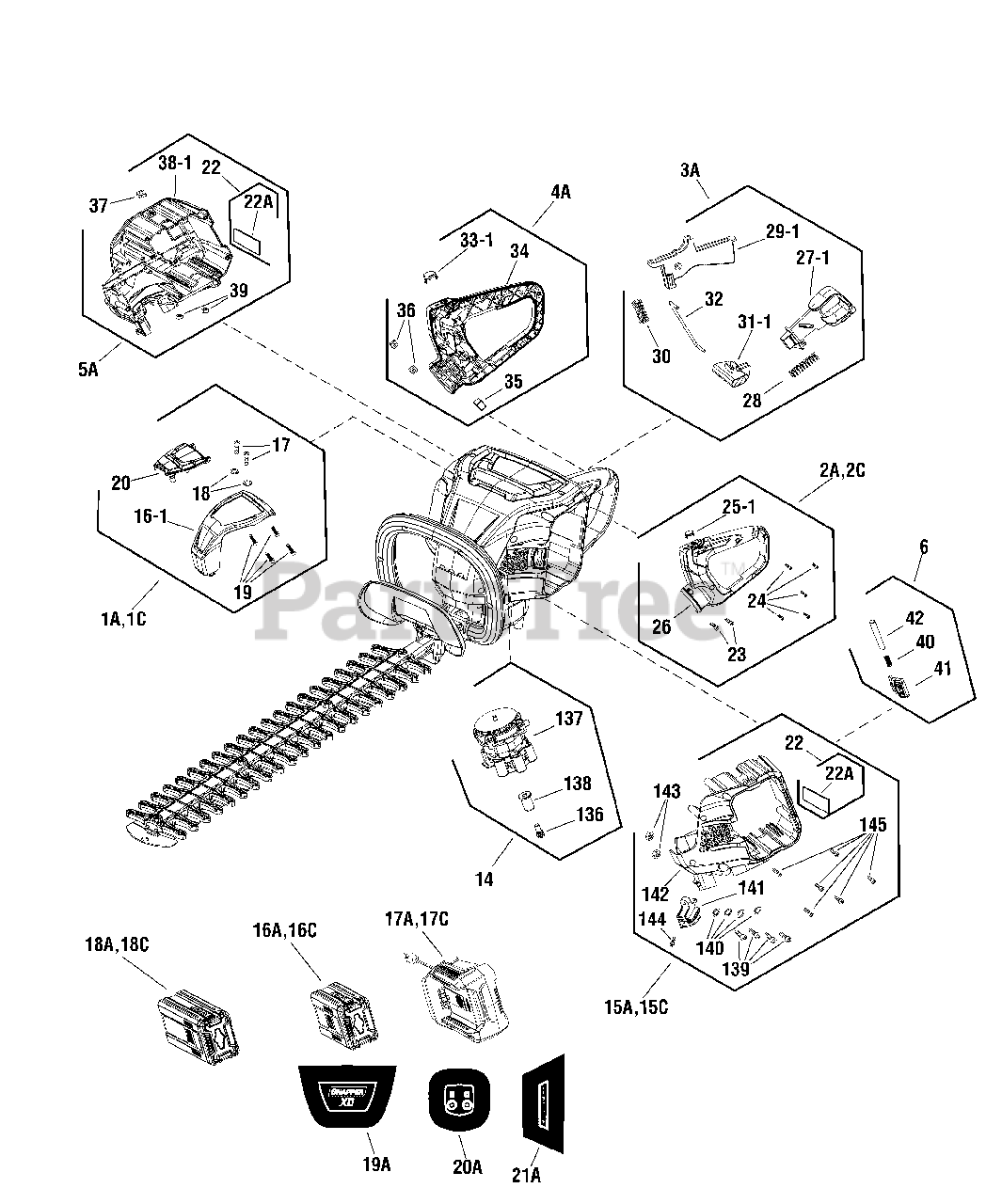 Snapper ESXD HT 82 (169677000) Snapper XD 82V Hedge Trimmer