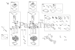 Briggs & Stratton 356447-0718-G1 - Briggs & Stratton Horizontal Engine Cylinder Head Group