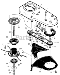 Murray TM5000x11D - Murray Walk-Behind Trimmer (2003) Trimmer Head Assembly