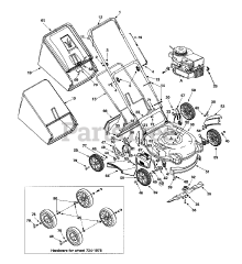 Yard Machines 11A-439G129 - Yard Machines Walk-Behind Mower (2001) (Home Depot)