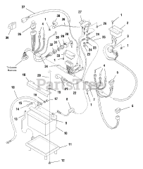 Simplicity 1692702 - Simplicity Landlord 50" Garden Tractor, 18hp Electrical - Main Harness - Air Cooled Models
