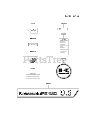 Kawasaki FE290D-AS16 - Kawasaki Engine LABEL