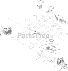 Toro 72955 (5000) - Toro 52" Z Master Zero-Turn Mower, Side-Discharge Deck (SN: 414121590 - 414999999) Hydraulic Drive Assembly